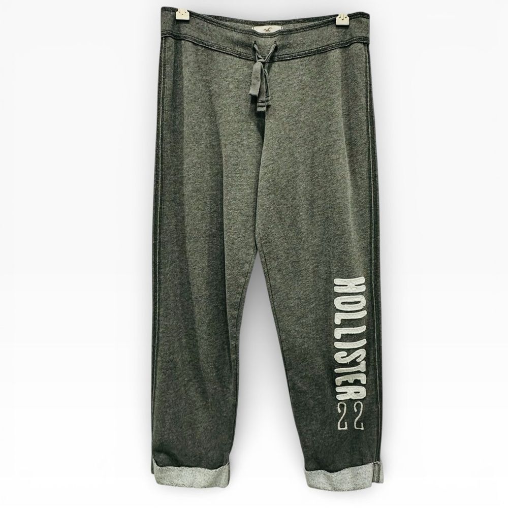 Hollister Gray Jogger Sweatpants Womens Small Drawstring Lounge Athleisure Pants
